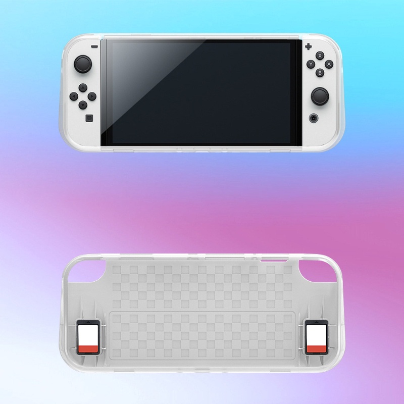 Vivi Soft Case Tpu Snd-480 Anti Slip Dengan Slot Kartu Untuk Konsol Game Nintendo Switch Oled