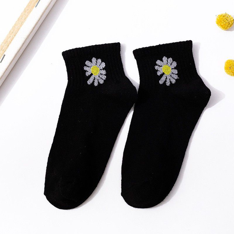 KAOS KAKI WANITA PRIA KAOS KAKI FASHION KAOS KAKI ANKLE KAUS KAKI MURAH IMPORT-Hitam