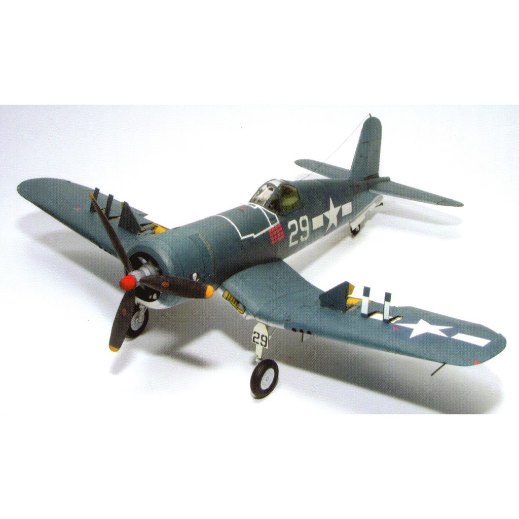 Diy Model Kertas Perang Dunia Ii Pesawat Tempur Amerika F4u 1a Corsair Shopee Indonesia