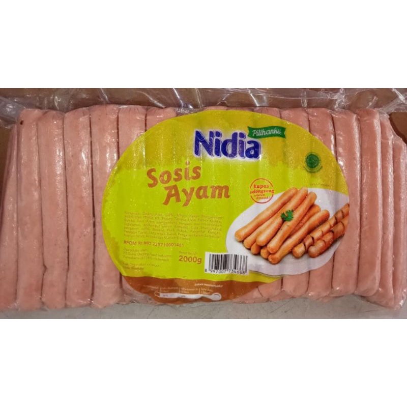 

Nidia sosis ayam 2000 gr (frozen food)