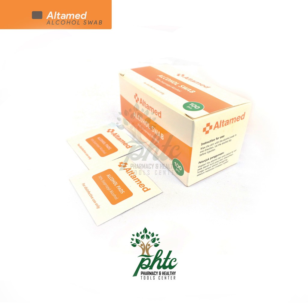 Alkohol Swab 2 Ply l Tisu Alkohol - Ethyl Alkohol 70% l Isopropyl Alkohol