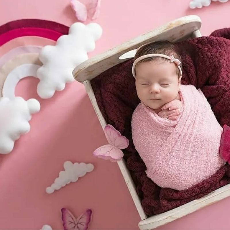 bedong rajut foto newborn selimut bayi model lilit untuk photography | Warna 4 |