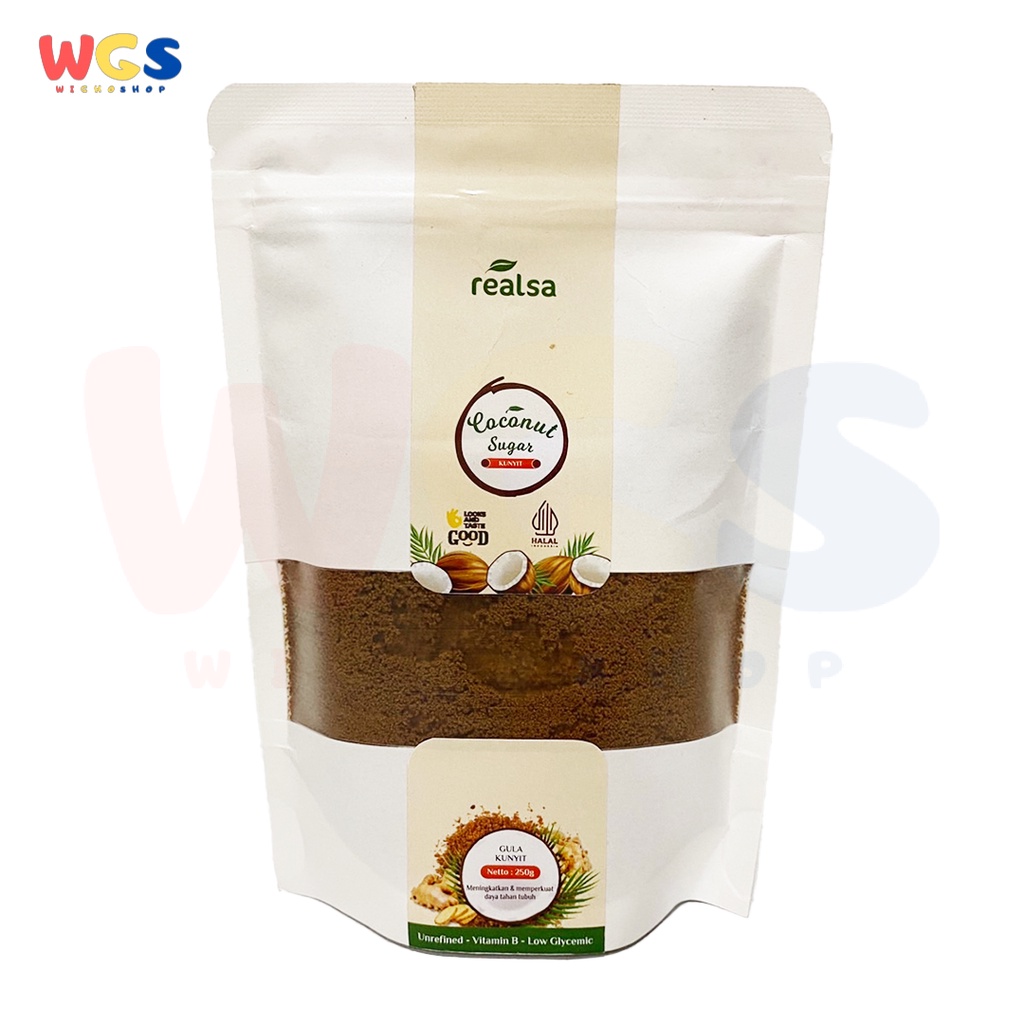 Realsa Organic Turmeric Coconut Sugar 250g - Gula Aren Kunyit