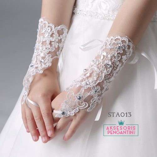 [PRODUK TERBATAS] AKSESORIS WEDDING SARUNG TANGAN ANAK CHILD GLOVES PUTIH STA013