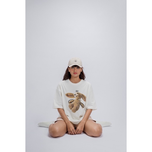 FAITH FADE CHILDHOOD MEMORIES - Bunny Oversized Tee (Broken White)