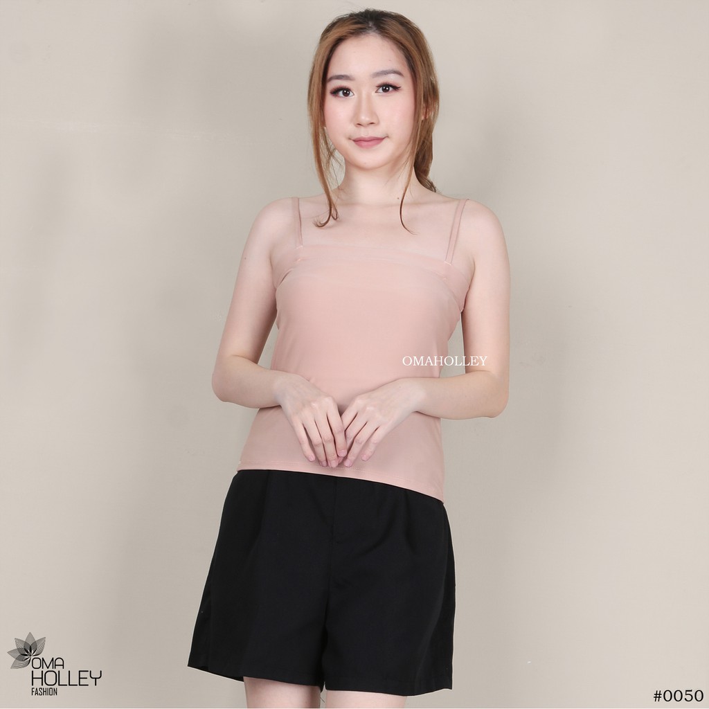 (COD) OH Fashion Tank top Basic Laura Square Long Korea (Harga Spesial) #0050