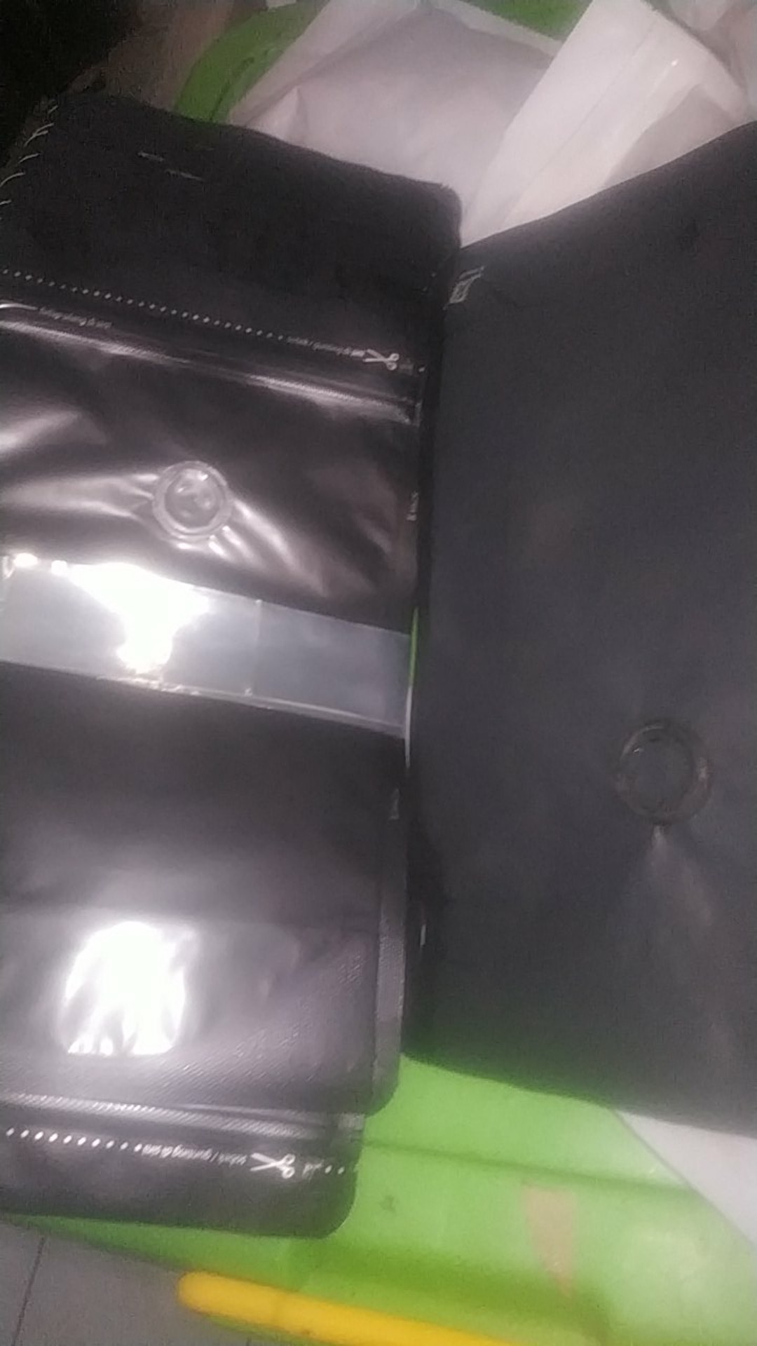 500zv Standing Pouch + Valve + Zip Alu Foil 250 G Roasted Bean Packing