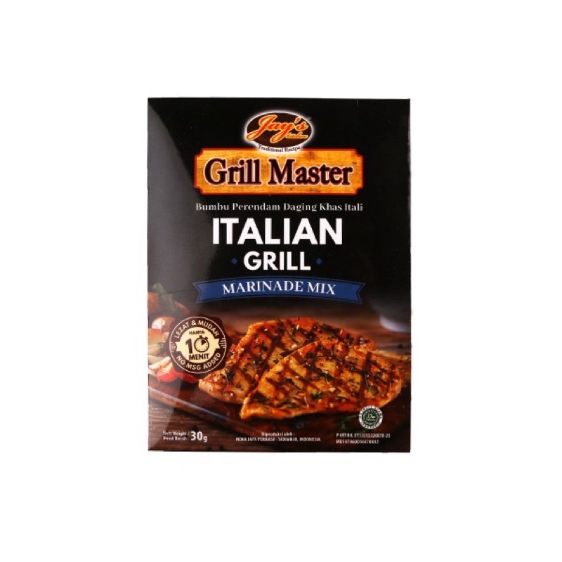 

Jays grill master italian grill 30gr non msg