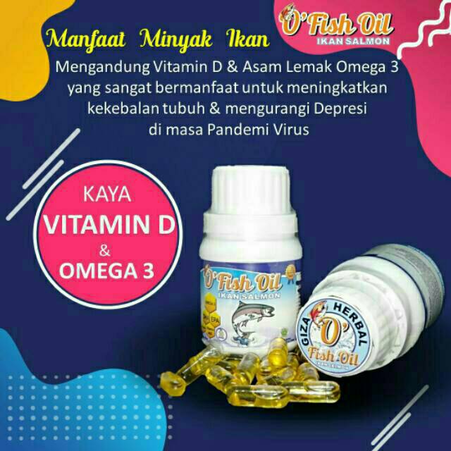 O Fish Oil Minyak Ikan Salmon Penambah Nafsu Makan Shopee Indonesia