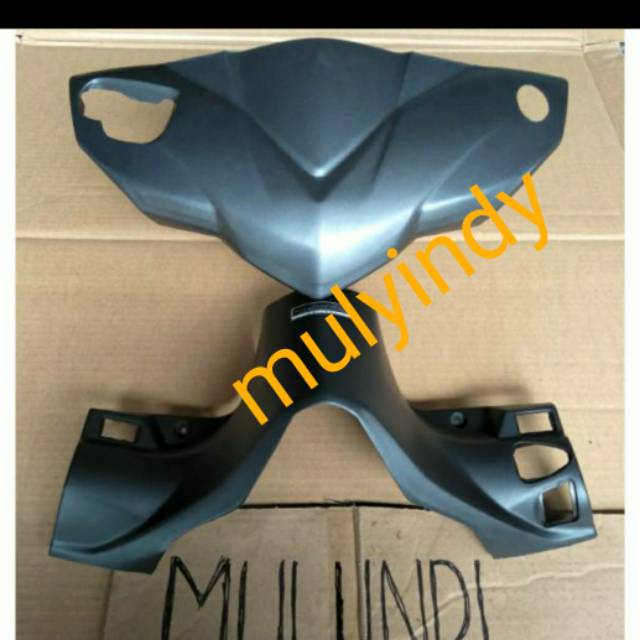 batok kepala depan belakang vario 110 fi led hitam abu dop grey matte 2015 2016 2017 2018