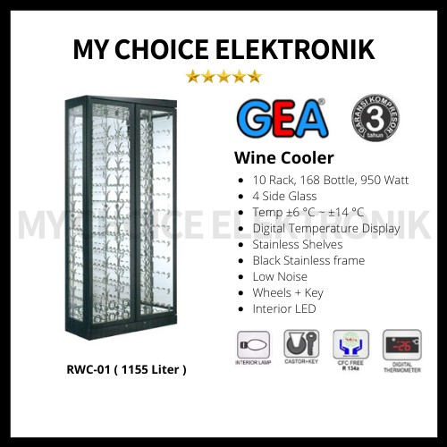 GEA Wine Cooler Single Zone Temperature RWC-01