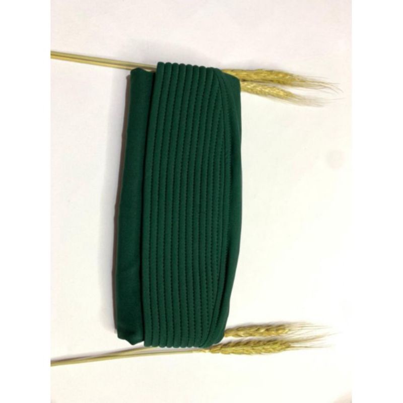 bergo dasya//oval polos//bergo dasya dewasa//bergo sekolah-Hijau botol