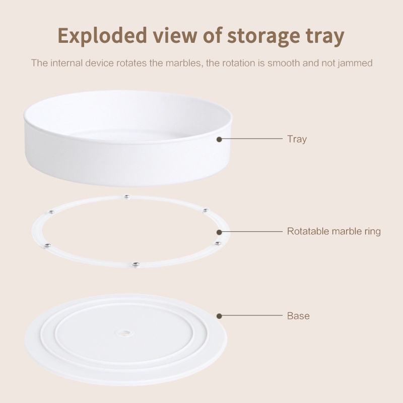 Multifunctional anti-skid rotating storage tray OWT