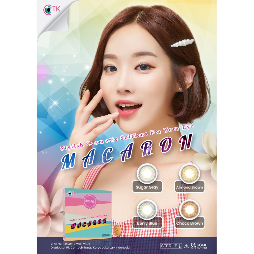 SOFTLENS SWEETY MACARON 14.5MM NORMAL GRATIS TEMPAT SOFLEN