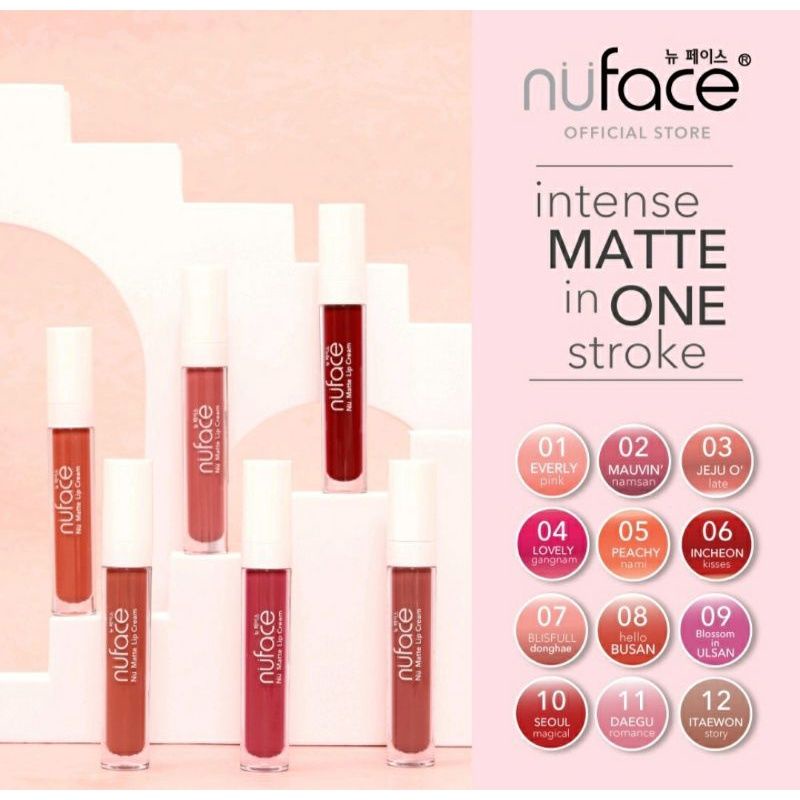 ✨ ELYSIA ✨ Nuface Nu Matte Lip Cream | Nu face Lipstick Cair