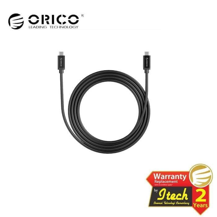 Type-c Thunderbolt 3 to usb-c cable orico charge sync data 100cm pd 100w 10Gbps 4k xc-g2-10