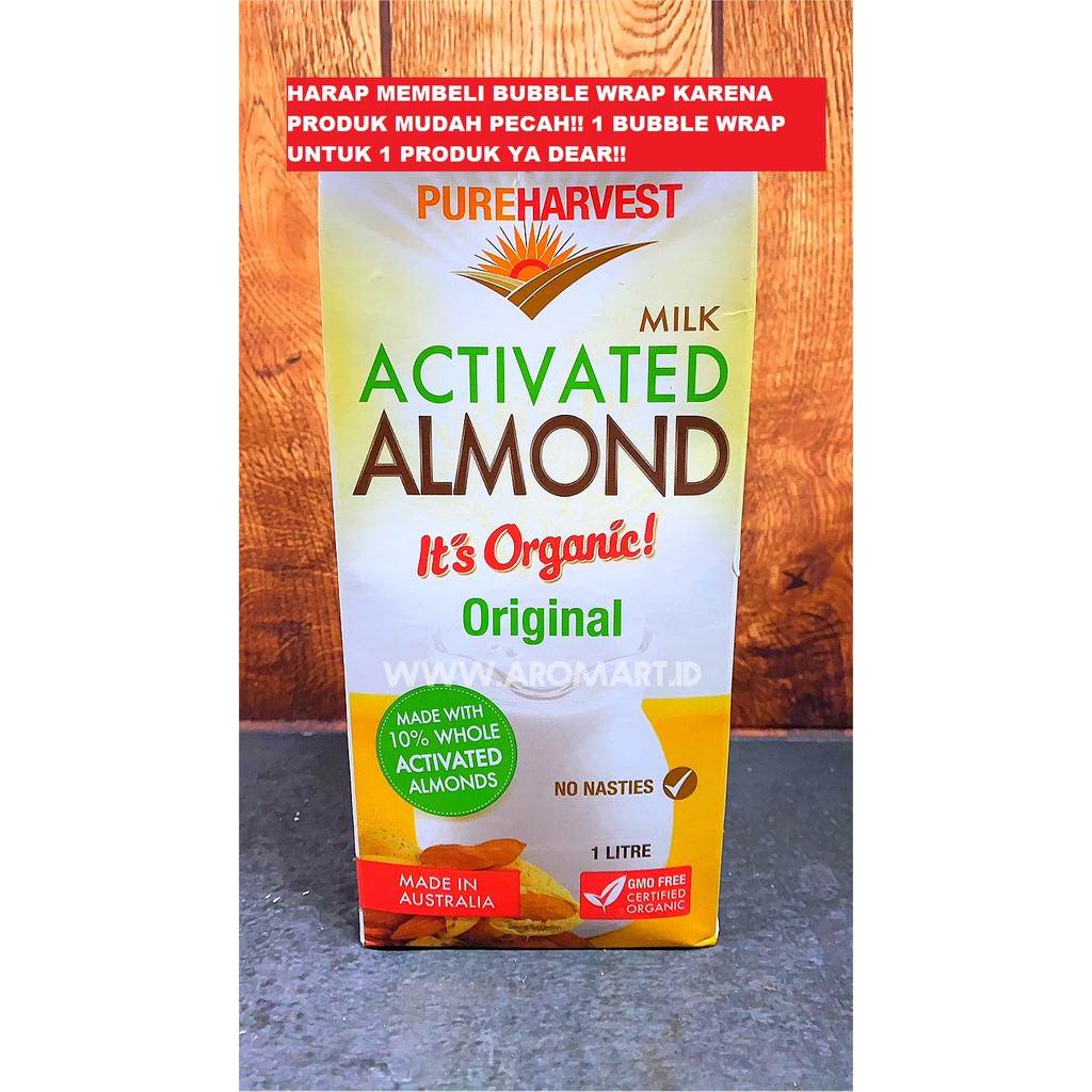 

PureHarvest Activated Almond Milk Original/Almond Milk - 1 liter