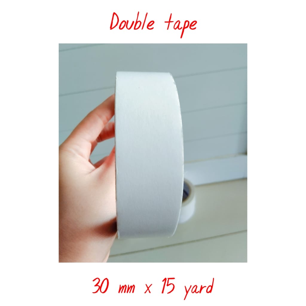 

double tape side ukuran 30 mm x 15 yard (1 pcs) termurah bisa cod