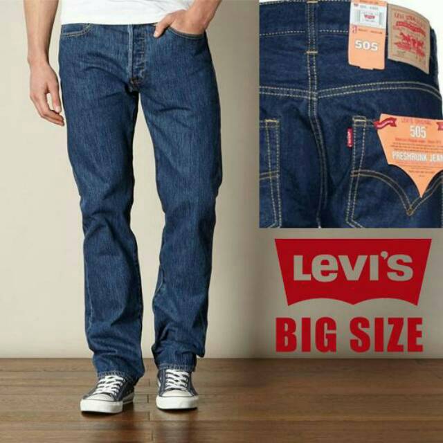 levi's 505 size chart