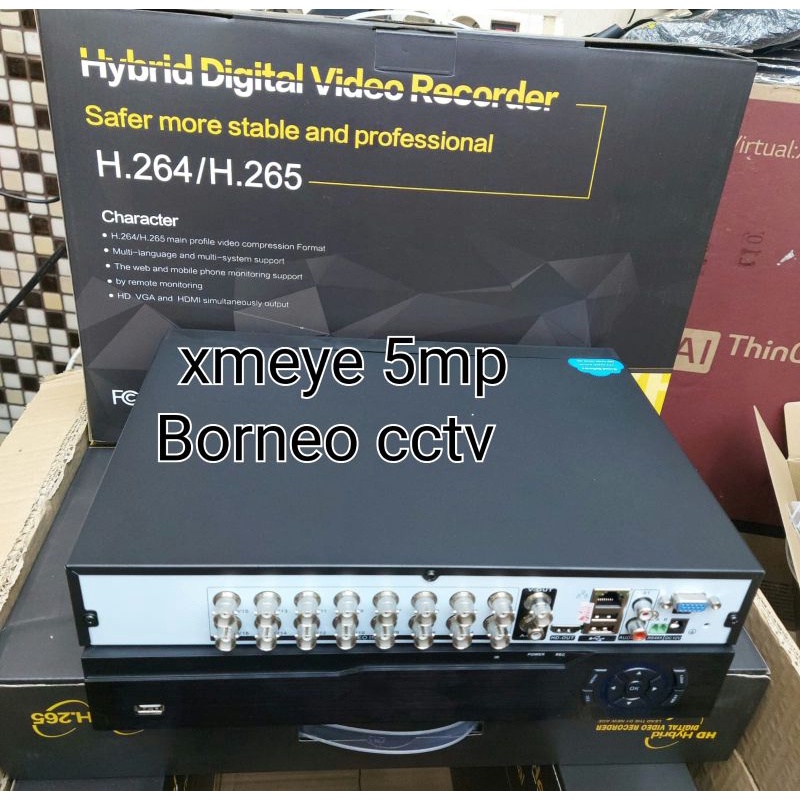 DVR 16CH XMEYE 5MP 2560P HYBRID 6IN1 BODI BESAR 2 SLOT HDD