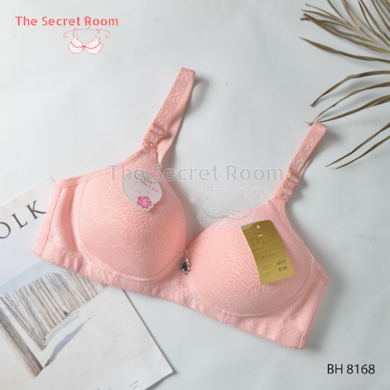 TALLY BRA BH 8168 | CUP B BESAR | BUSA TIPIS  | TANPA KAWAT | SIZE 36 - 42