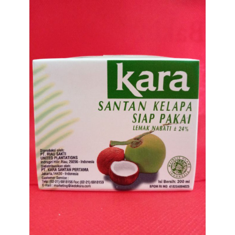 

Kara Santan Kelapa Siap Pakai 200 ml