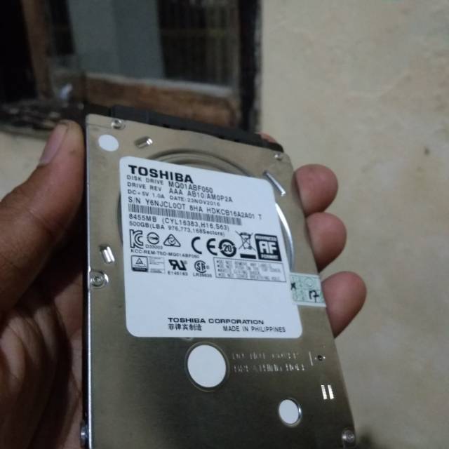 Hardisk laptop 2.5 HARDISK TOSHIBA 500 GB DAN HARDISK WD BLUE 500 GB ORIGINAL CABUTAN LAPTOP BARU