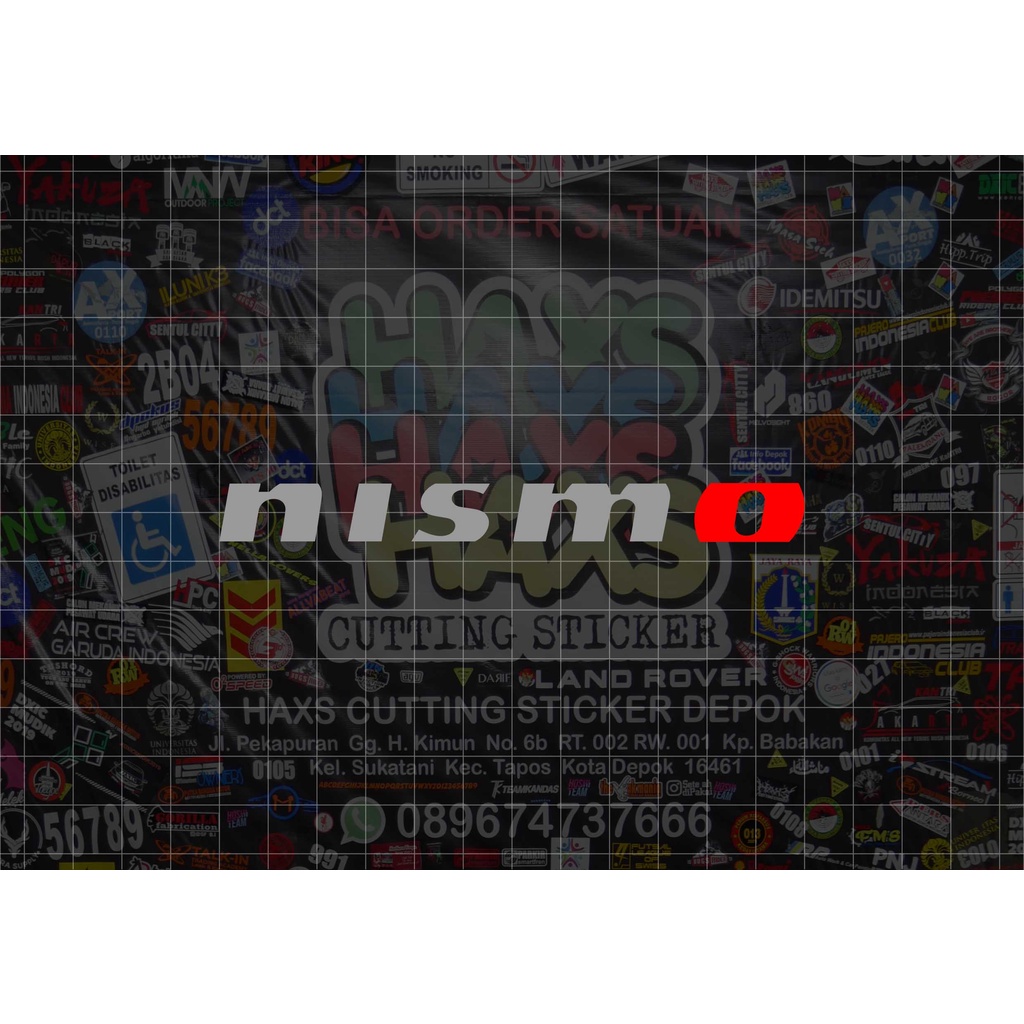 Cutting Sticker Tulisan Nismo Ukuran 12 Cm Untuk Motor Mobil