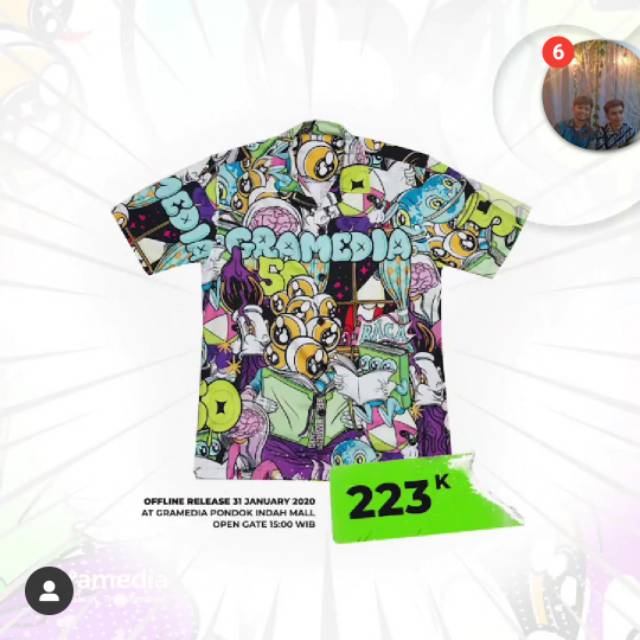 Shirt Gramedia x Muklay