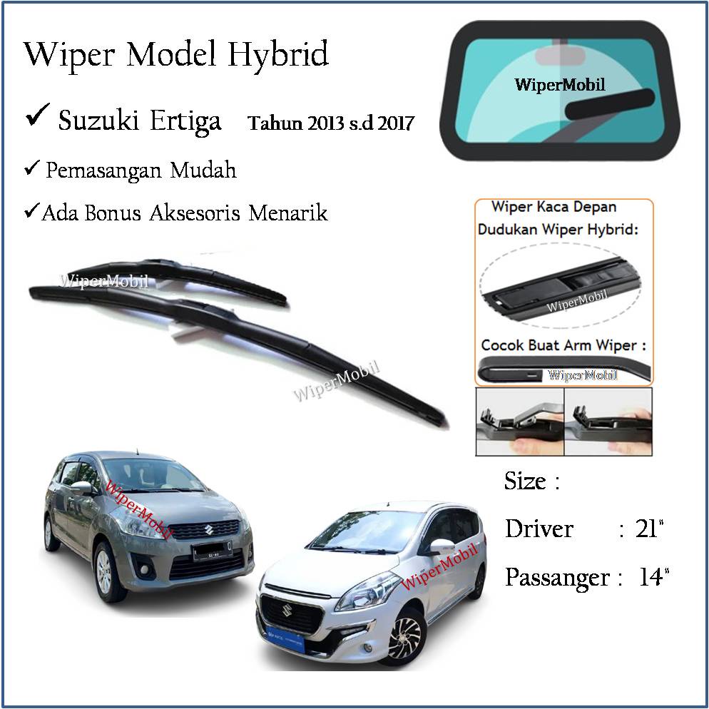 Wiper Hybrid Suzuki Ertiga 2013 2014 2015 2916 2017