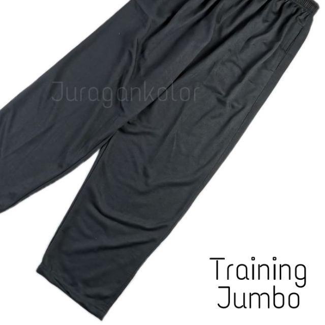 ➶ Celana Panjang Training Pria Jumbo Polos Baby Terry ✻