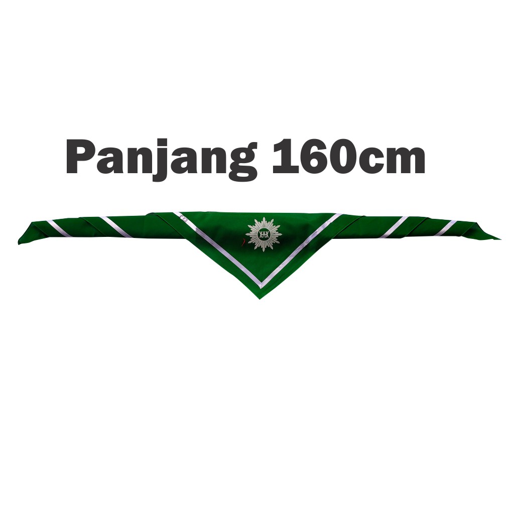 Hasduk | Kacu | Syal HW Hizbul wathan SD | SMP | SMA Panjang 120cm-Pita Putih 160cm
