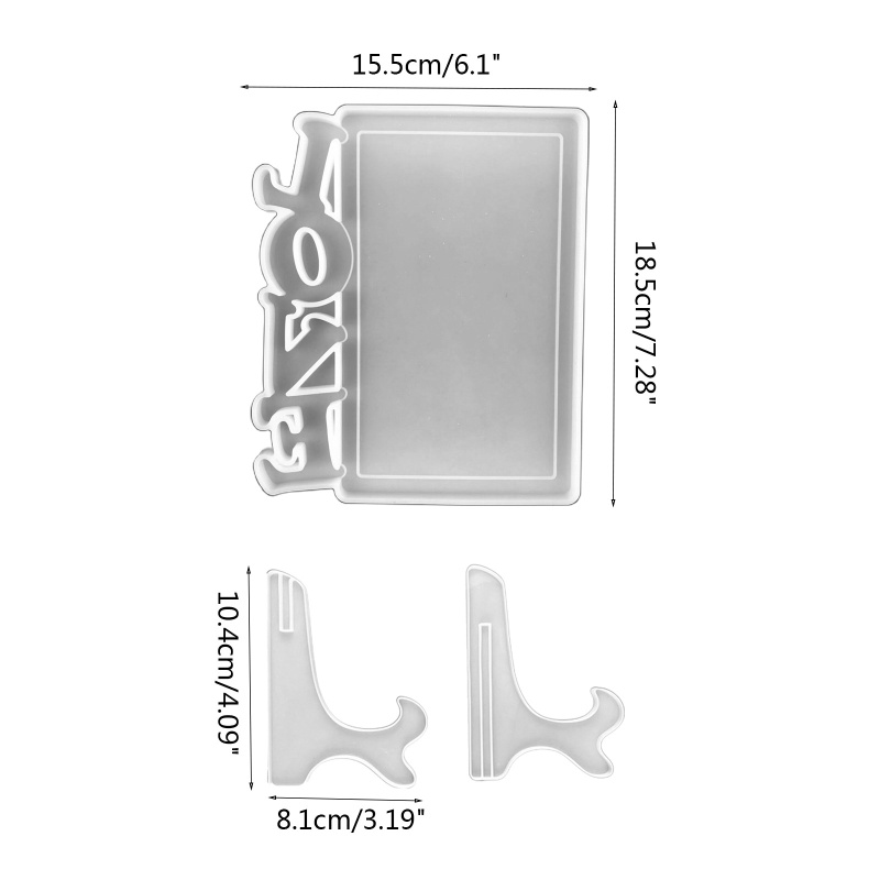 Siy Cetakan Resin Epoksi UV Frame Foto Handmade DIY Bahan Silikon Untuk Dekorasi Meja Rumah