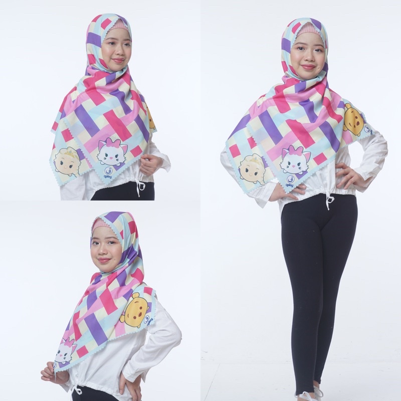 PASHMINA ANAK KARAKTER TSUM / HIJAB ANAK / JILBAB ANAK / KERUDUNG ANAK