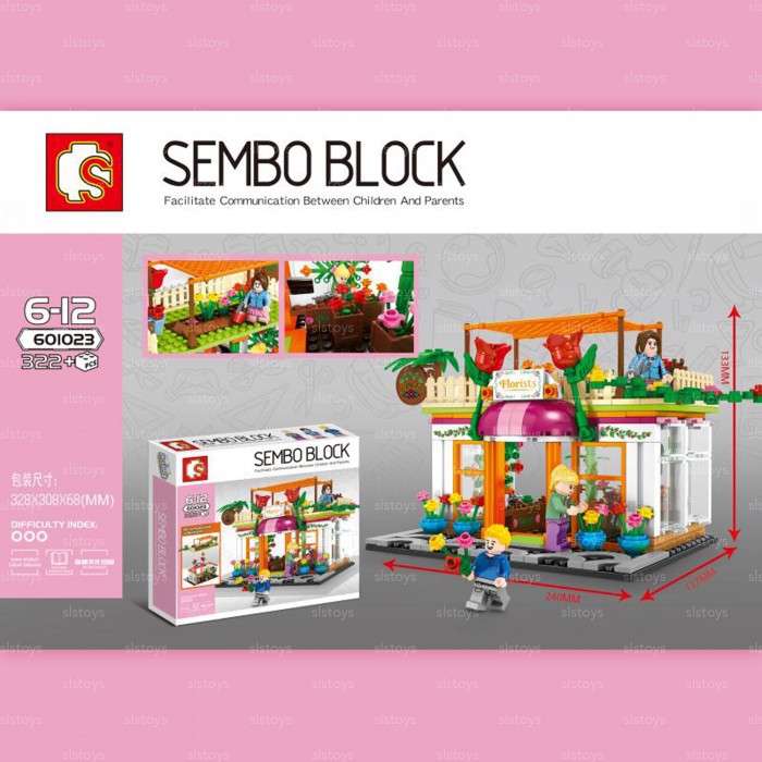 [MAINAN] SEMBO BLOCK FLORISTS SHOP 601023 - MAINAN EDUKATIF