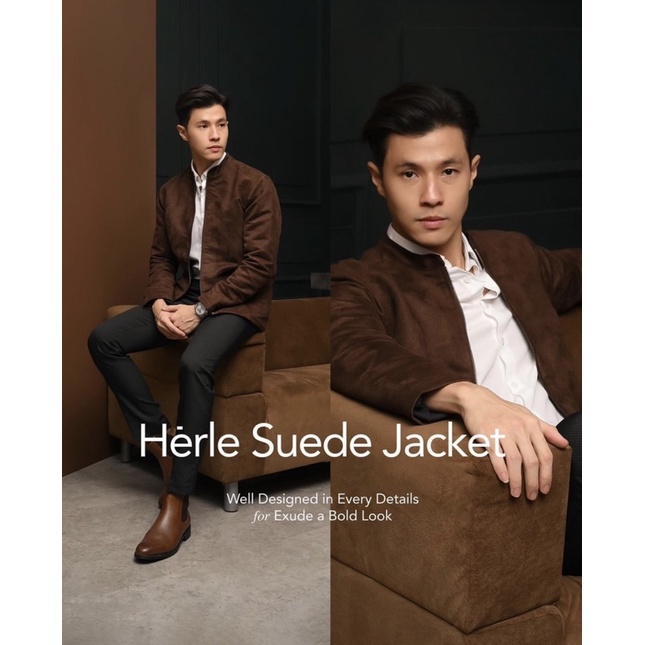HERLE SUEDE JACKET HEYMALE MALE ID