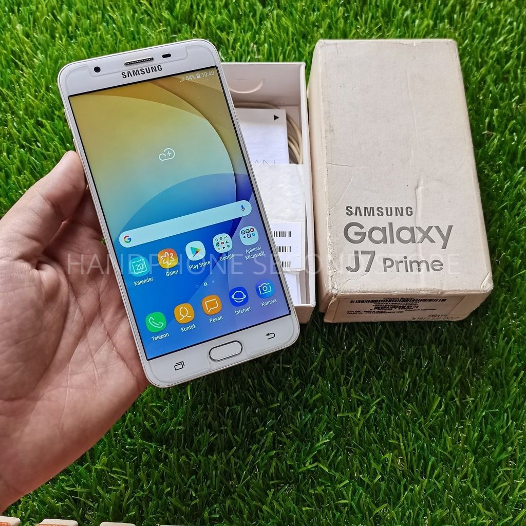 Handphone Samsung J7 Prime 3 32gb Fullset No Headset Second Seken Bekas Murah Shopee Indonesia