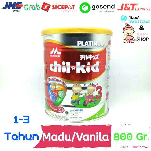 Susu Morinaga ChilKid Platinum 3 Madu / Vanila 800 Gram 1-3 Tahun Grosir Susu Anak Murah Susu Murah 