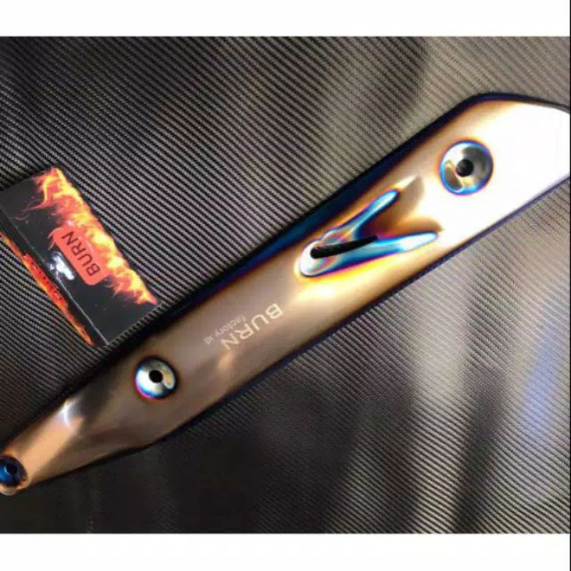List Tameng Knalpot WAVE Titanium Burn Factory Wave 125 Supra x125 Pelindung Knalpot Tsukigi Wave125