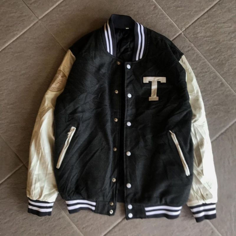 VARSITY LEATHER SLEEVE DONGSEO UNIV