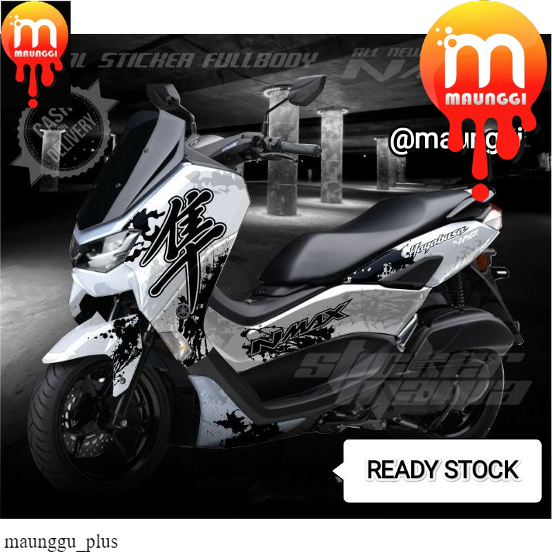 Decal new nmax full body Striping all new nmax 155 full motif hayabusa Stiker nmax Stiker motor new 