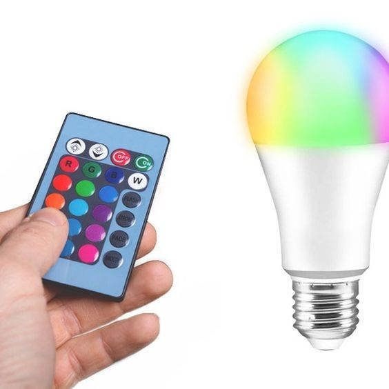 LAMPU BOHLAM LED RGB BERUBAH WARNA WARNI REMOTE CONTROL ORIGINAL - 3Watt