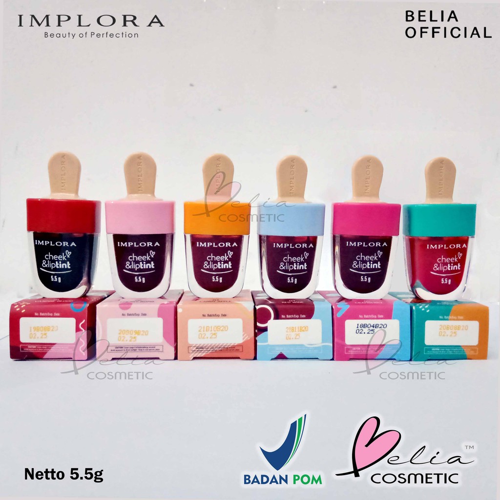 ❤ BELIA ❤ IMPLORA Cheek &amp; Liptint JELLY TINT 5.5g | lip implora JELLYTINT baru viral