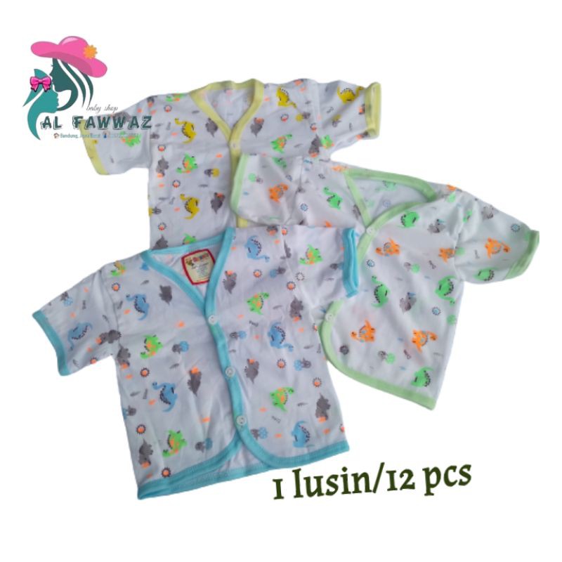 1 lusin baju bayi pendek katun