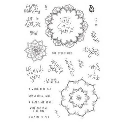 Clear Stamp (Stempel Transparan/Bening) - &quot; Just a Note&quot;