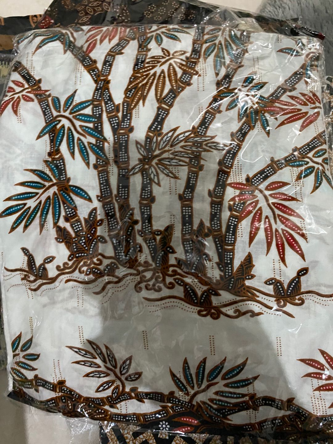 Tey-17 Batik Wanita Asj Sa Hrb026 Kenongo Kemeja Tosca Pendek