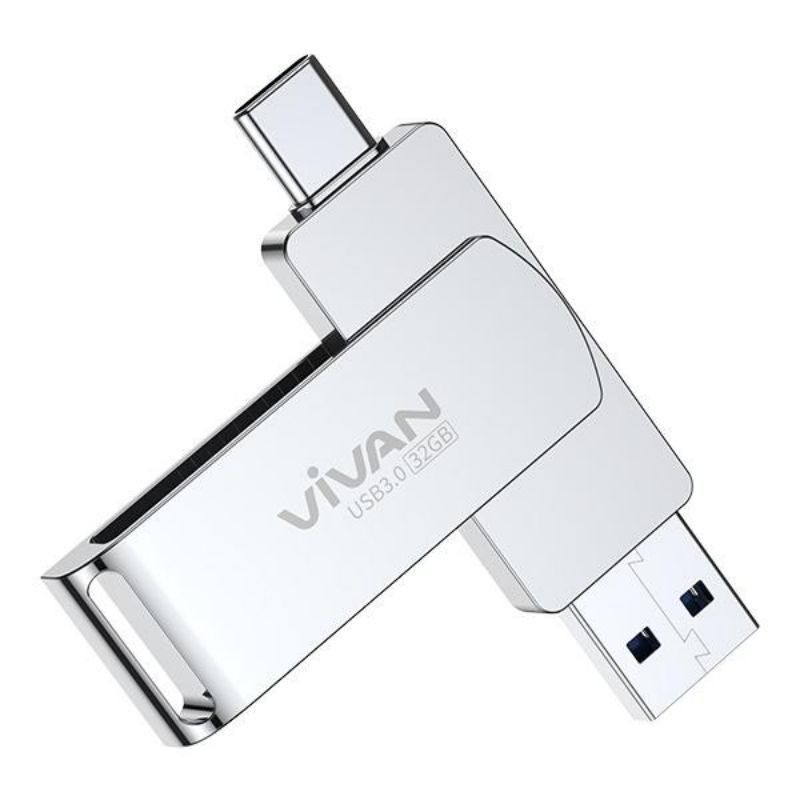 OTG Flashdisk 32Gb Vivan VOC232 Type C  High speed USB 3.1