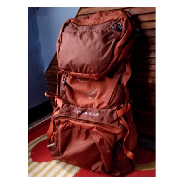 TERJUAL Osprey Atmos 50 AG Torso S Cinnabar Red Orange