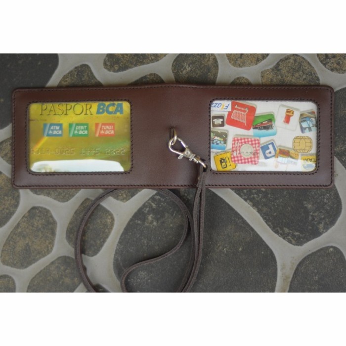 

Id Card - Id Card Kulit Asli Model Magnet + Tali