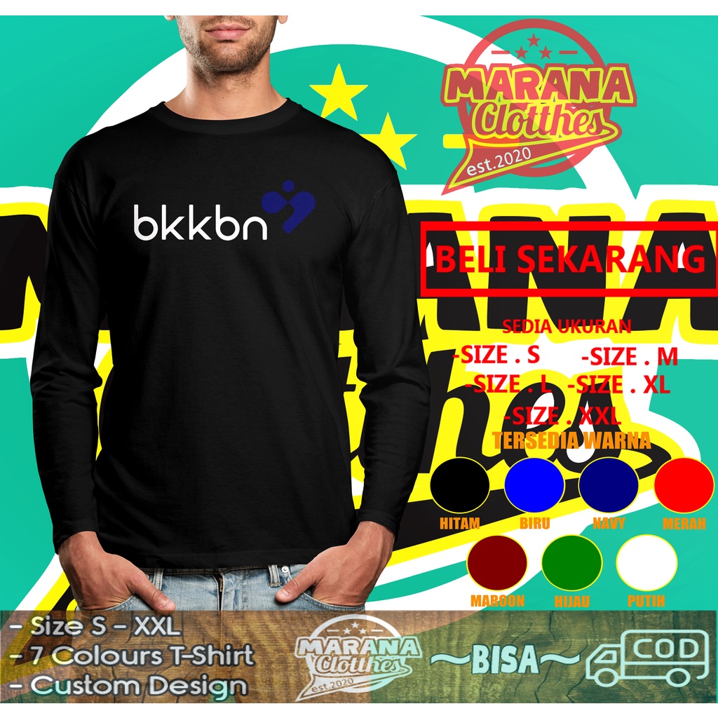Kaos BKKBN Logo Lengan Panjang Baju Pemerintahan